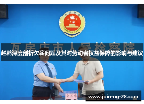 赵鹏深度剖析欠薪问题及其对劳动者权益保障的影响与建议