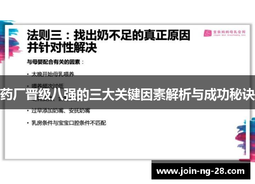 药厂晋级八强的三大关键因素解析与成功秘诀